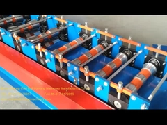 Computer Control Ridge Cap Roll Forming Machine 15 Forming Steps With Hydraulic Cutter